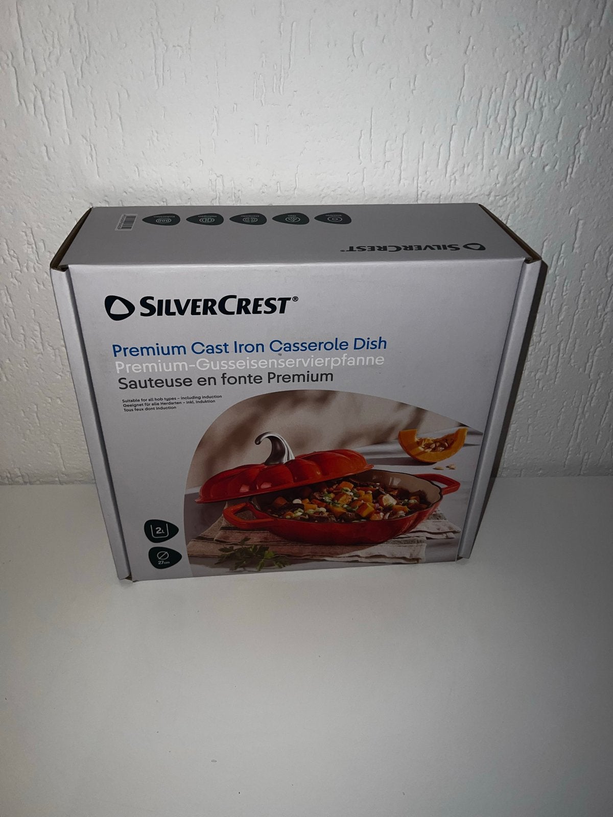 Silvercrest Premium Gietijzeren Braadpan Pompoen Oranje, Overige typen, Nieuw, Ophalen of Verzenden, Metaal