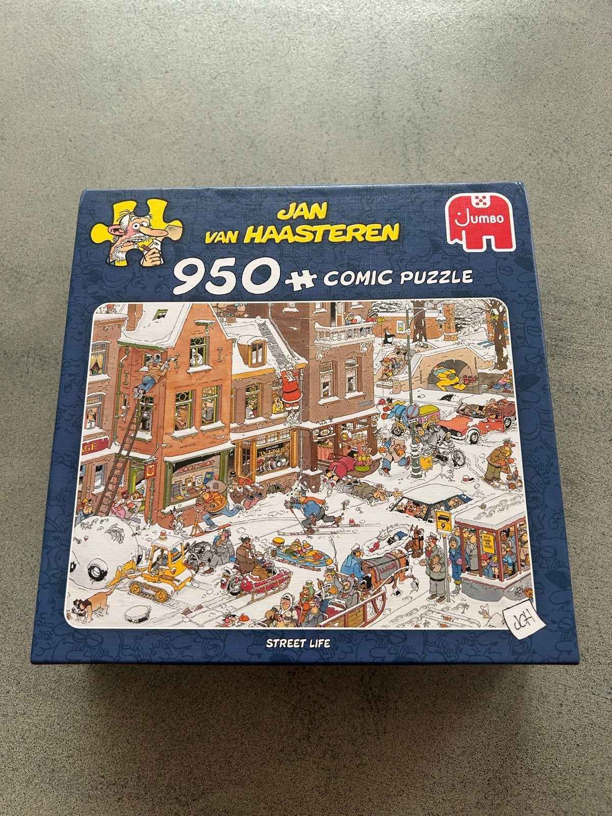 Jan van Haasteren 950 stukjes Street Life puzzel, Ophalen of Verzenden, 500 t/m 1500 stukjes, Gebruikt, Legpuzzel