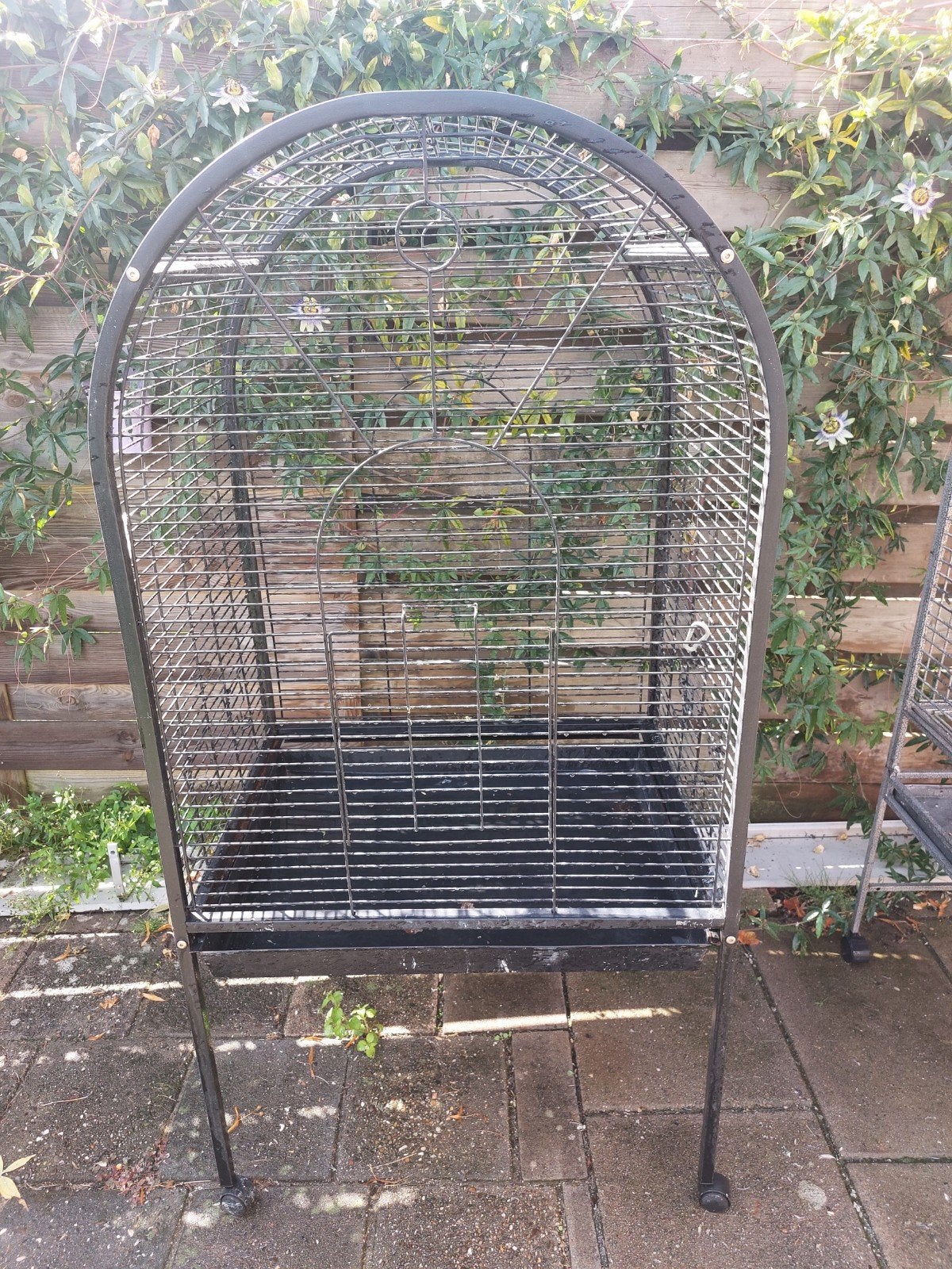 zwarte vogelkooi 157x78x60, Dieren en Toebehoren, Ophalen, Gebruikt, Metaal, Vogelkooi