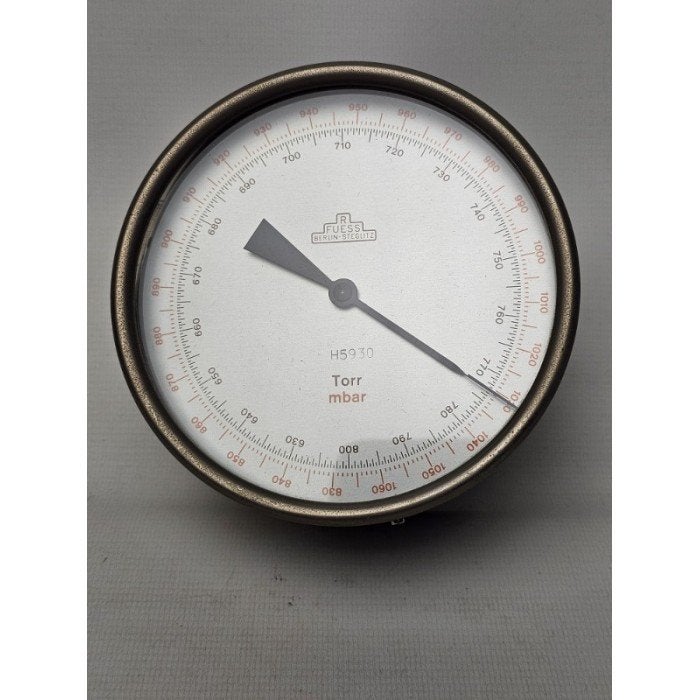 # R. Fuess Berlin Steglitz barometer Torr mbar, Ophalen, Gebruikt, Barometer