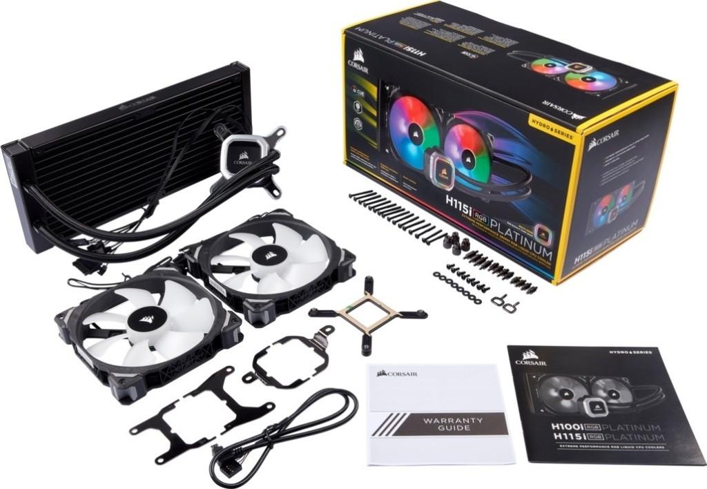 Corsair Hydro Series H115i PRO RGB 280mm Liquid CPU Cooler, Ophalen, Zo goed als nieuw, Waterkoeling
