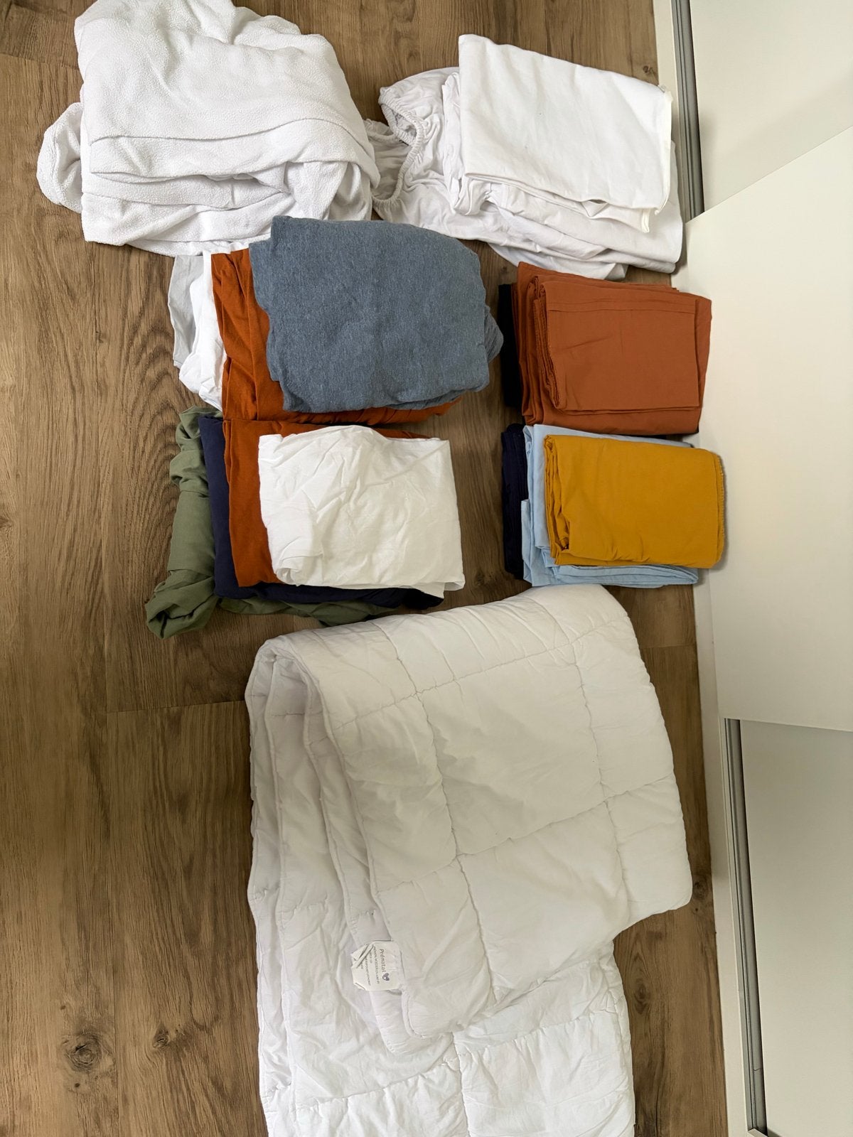 Matras 70x140 en diverse beddengoed, Ophalen, Eenpersoons, Matrasbeschermer, Wit