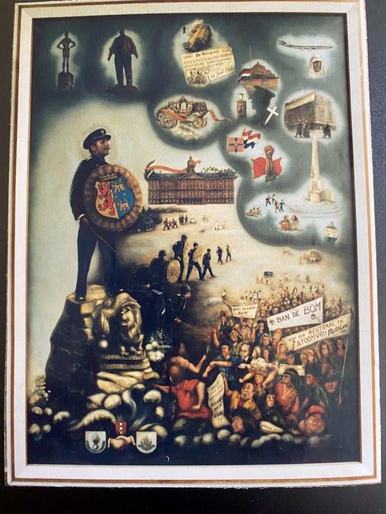 Reproductie Schilderij van Jaap Vet - Kmar/Politie, Ophalen, Marechaussee, Nederland, Foto of Poster