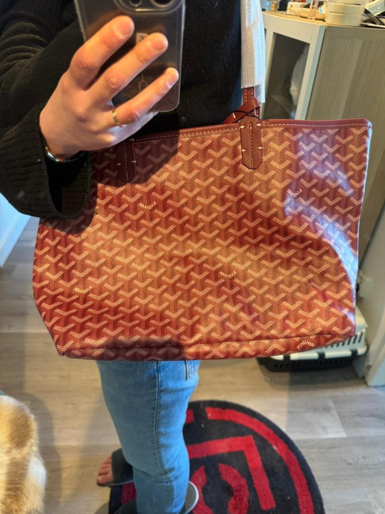 Goyard Bag Burgundy Medium Canvas Tote Bag, Sieraden, Tassen en Uiterlijk, Tassen | Damestassen, Ophalen of Verzenden, Nieuw, Rood