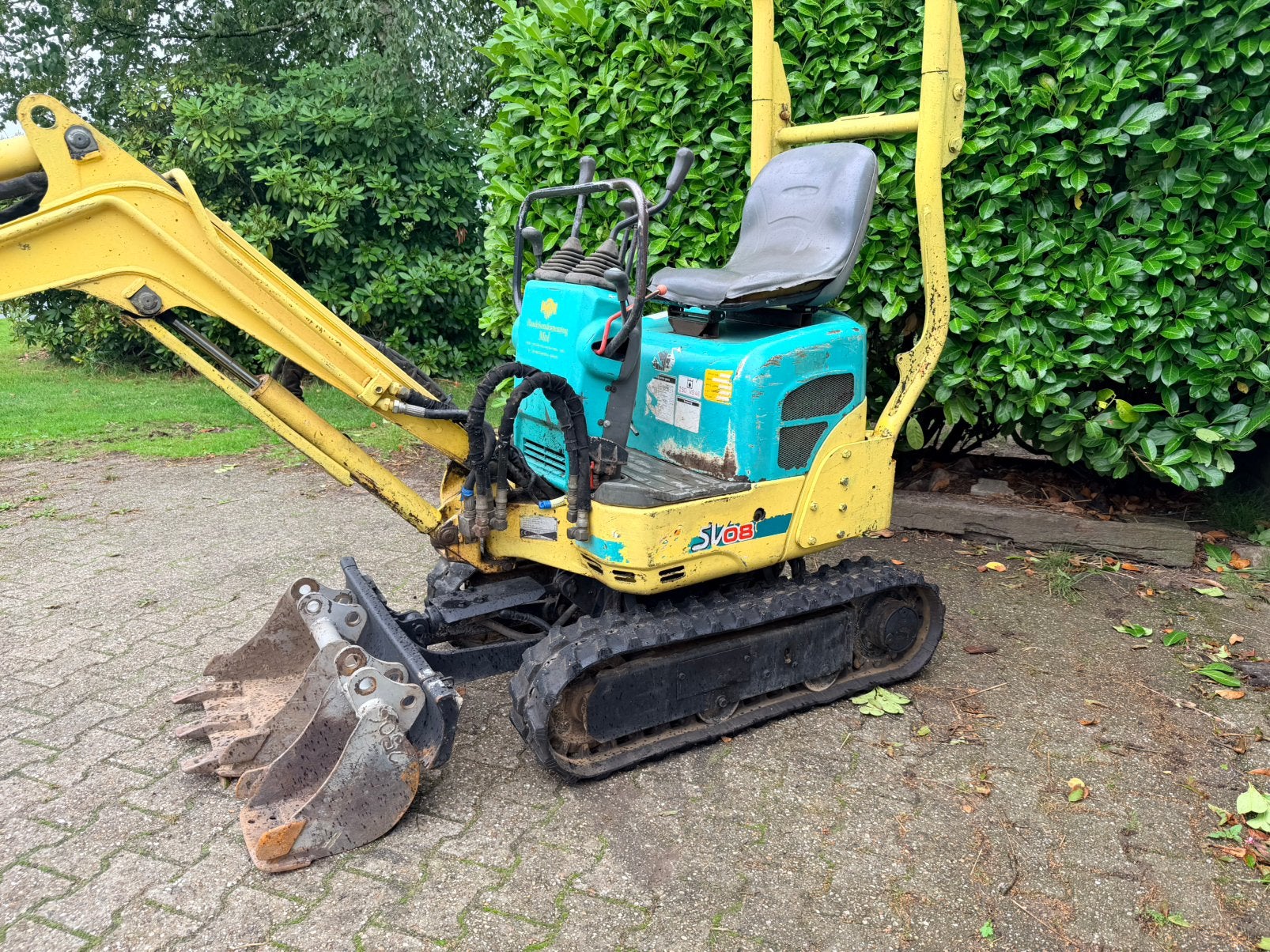 Yanmar sv08 mini graafmachine 1 ton marg kraan geen btw, Zakelijke goederen, Machines en Bouw | Kranen en Graafmachines, Ophalen