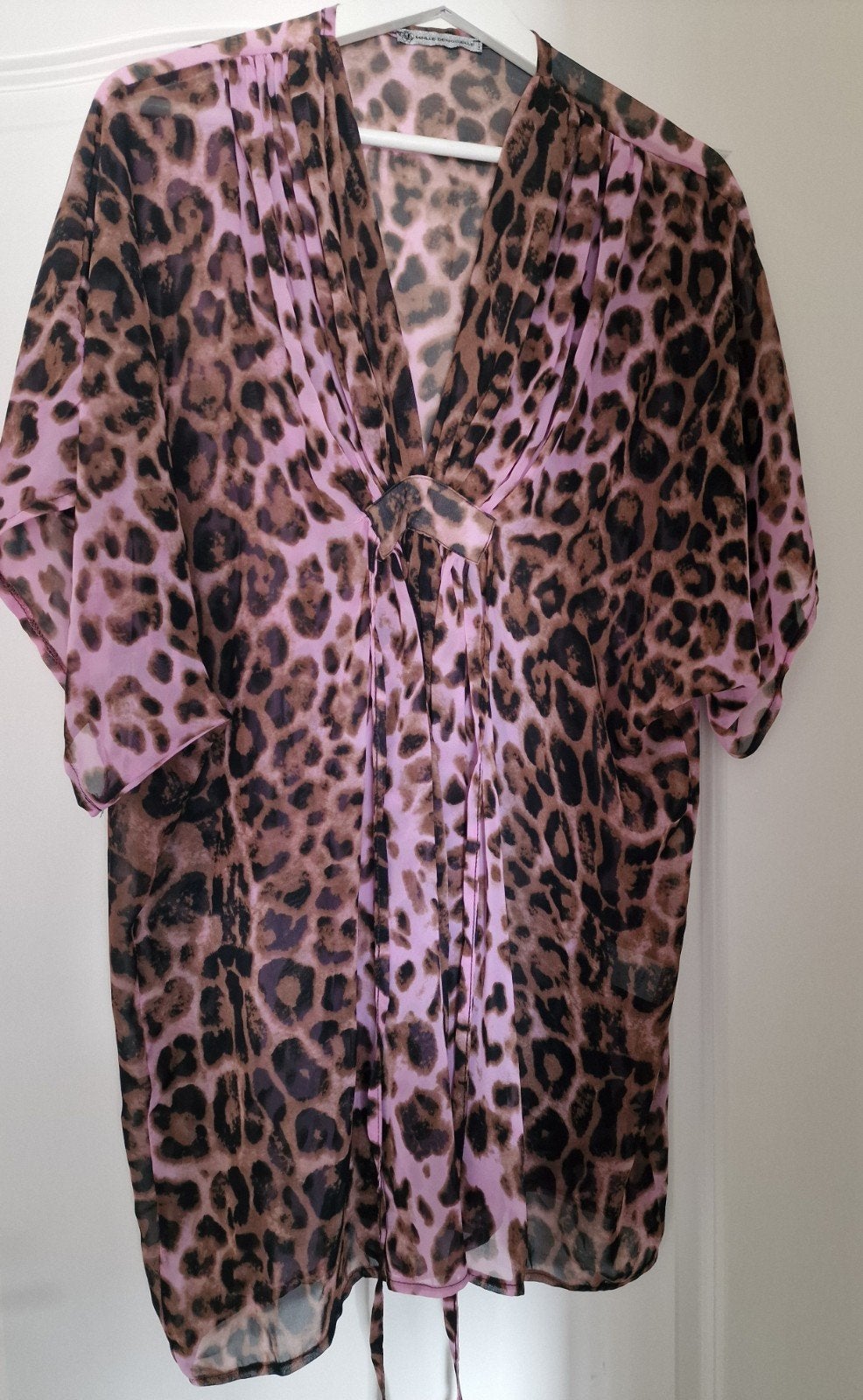Zomertuniek blouse beachwear luipaardprint Maillé Demoiselle, Kleding | Dames, Maat 38/40 (M), Maillé Demoiselle, Verzenden, Nieuw