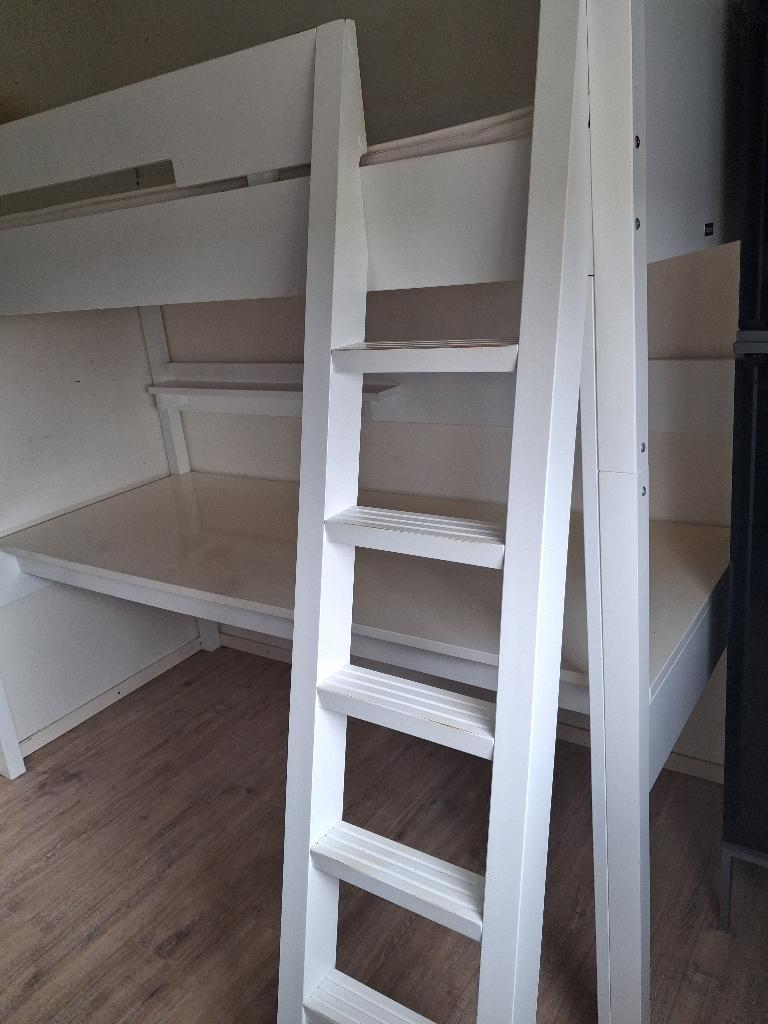 Hoogslaper met bureau, Huis en Inrichting, Slaapkamer | Stapelbedden en Hoogslapers, Ophalen, Gebruikt, Eenpersoons, 200 cm