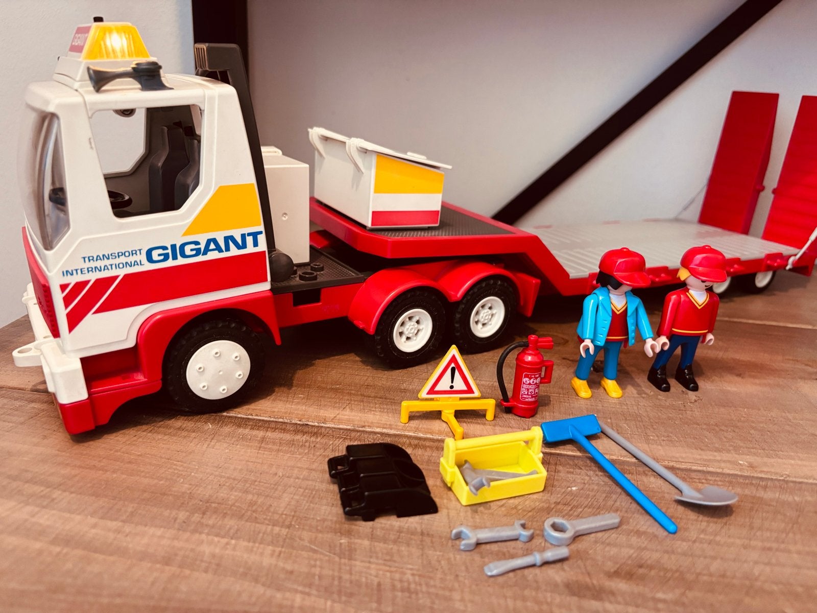 Playmobil 3935 Transport Gigant Vrachtwagen met Oplegger, Kinderen en Baby's, Speelgoed | Playmobil, Gebruikt, Complete set, Voertuig