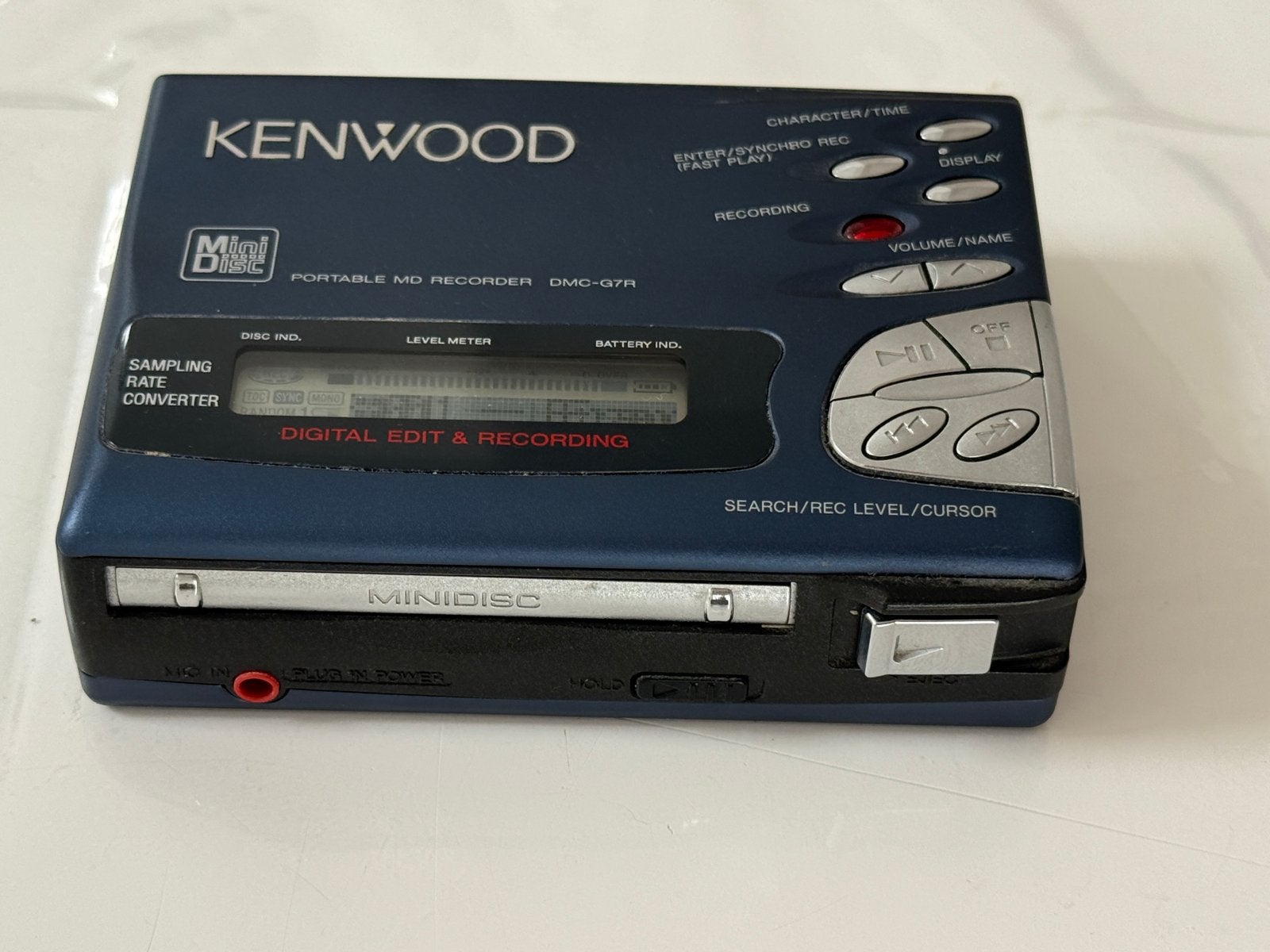Zeldzame Kenwood Minidisc DMC-G7R met 2 accu's, Kenwood, Ophalen of Verzenden, Kenwood, Kenwood