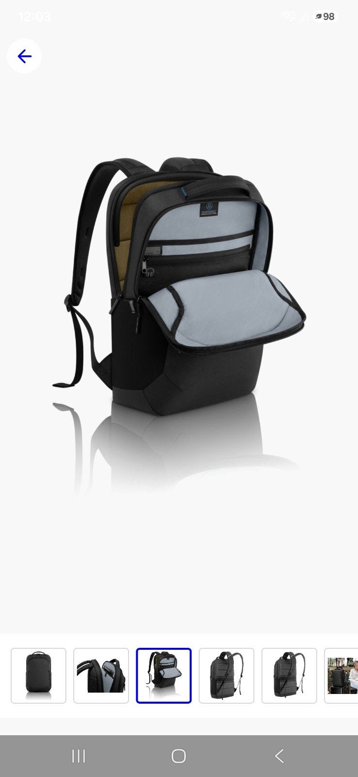 Dell EcoLoop Pro Rugged Backpack 15 - Nieuwstaat, 25 tot 40 cm, Ophalen of Verzenden, Zo goed als nieuw, Overige merken