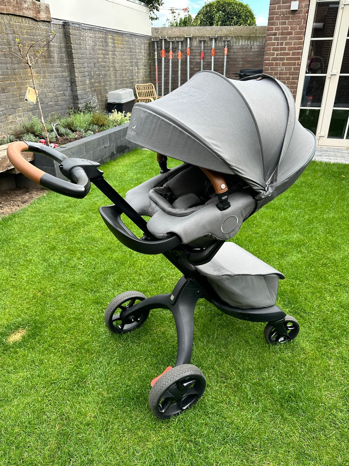 Stokke Xplory X Combiwagen met reiswieg en regenhoes, Kinderen en Baby's, Kinderwagens en Combinaties, Zo goed als nieuw, Combiwagen