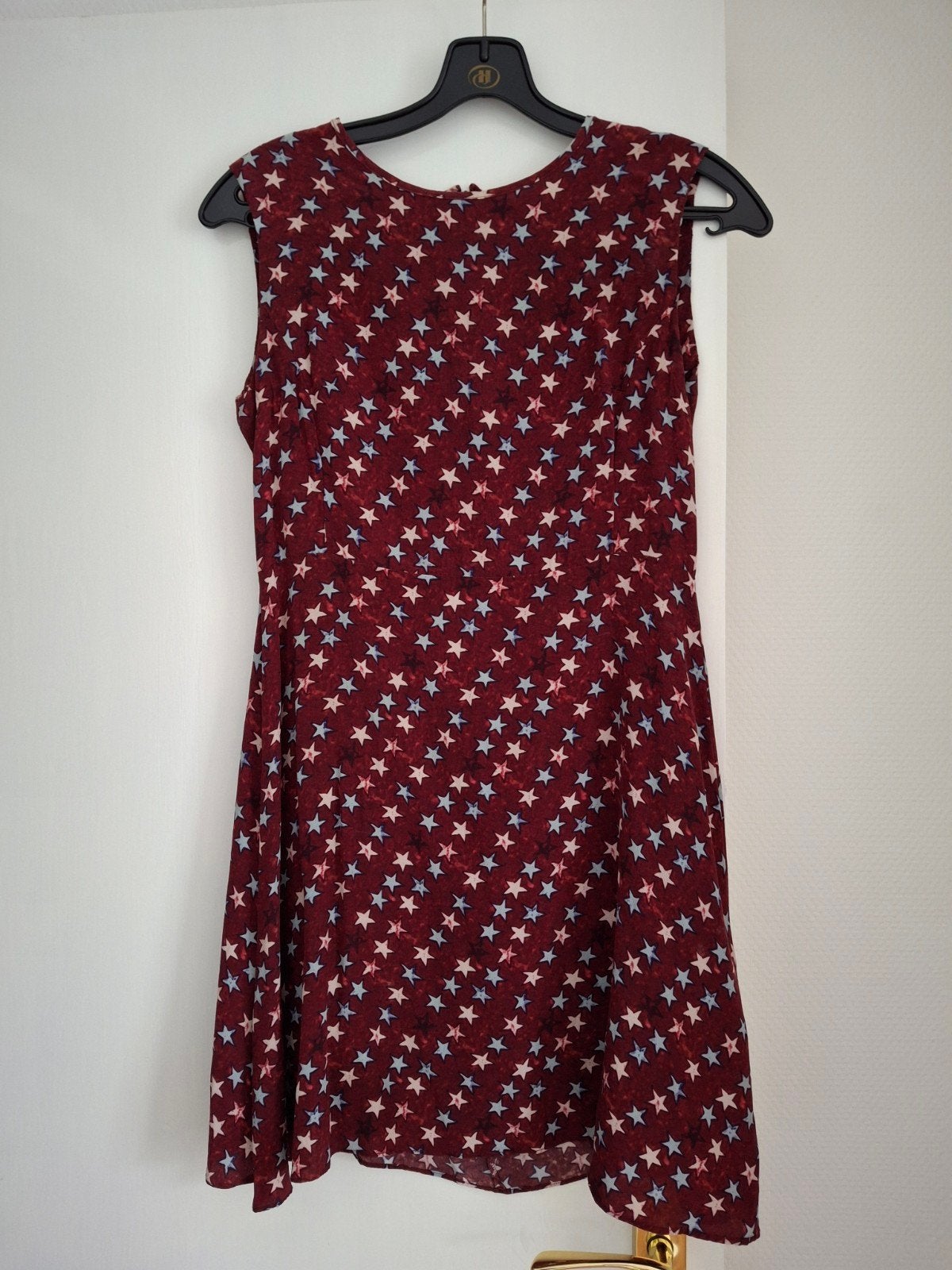 Sandro Star Print Silk Mini Dress- as good as new. Size S., Overige kleuren, Sandro, Ophalen of Verzenden, Zo goed als nieuw