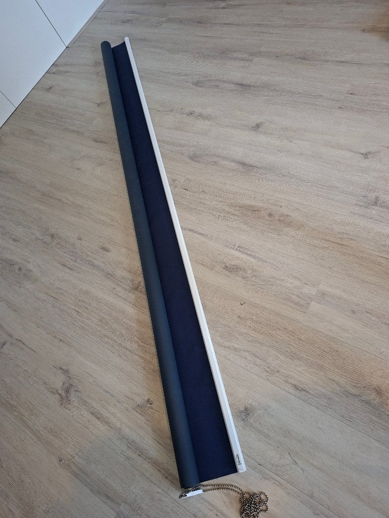 Rolgordijn donkerblauw 212 breed x 190 hoog, Ophalen, Gebruikt, Rolgordijn, Blauw