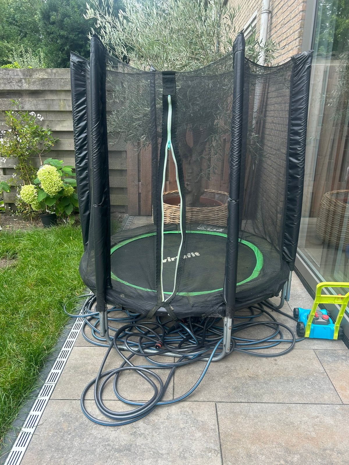 Virtufit trampoline, Ophalen, Gebruikt