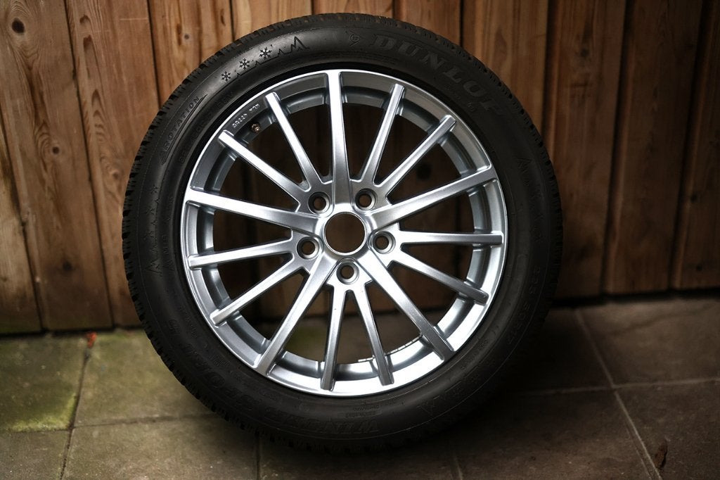 Winterbanden op lichtmetalen velgen oa Opel Astra, Ophalen, Gebruikt, Banden en Velgen, 17 inch