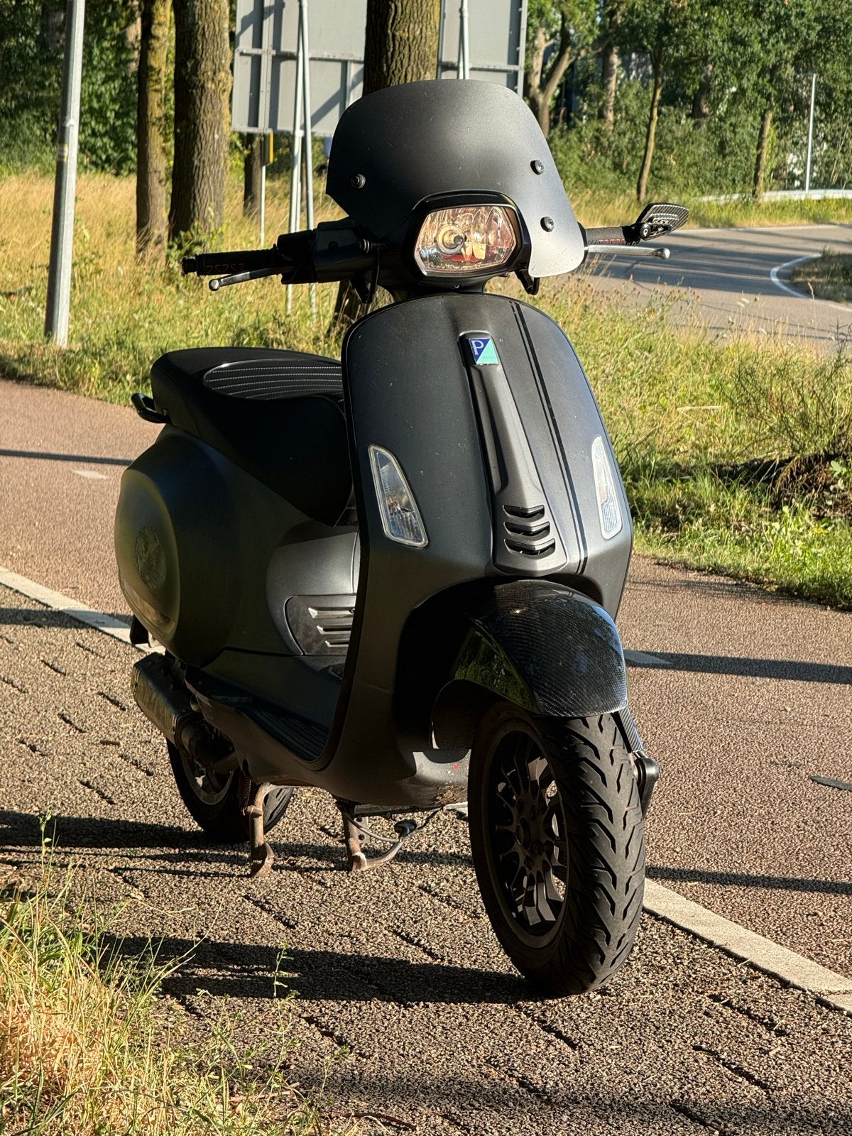 Vespa Sprint 80cc Mat grijs - Goed Onderhouden Scooter, Ophalen, Gebruikt, Maximaal 45 km/u, Vespa S