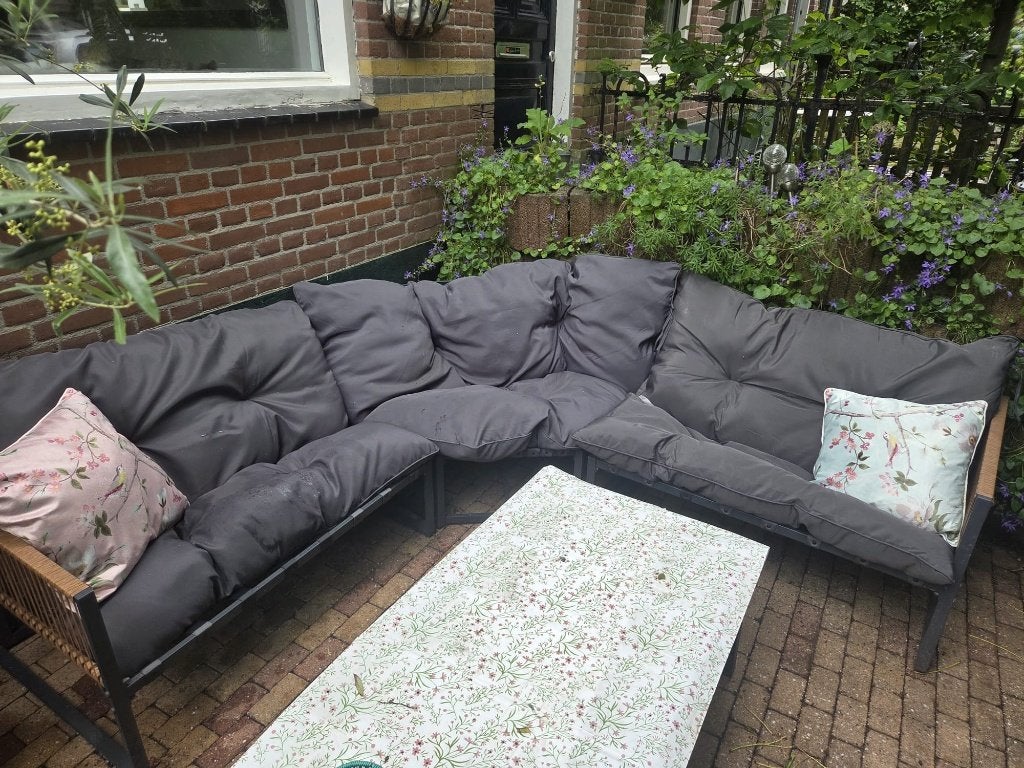loungeset met kussens, Ophalen, Zo goed als nieuw, Loungeset