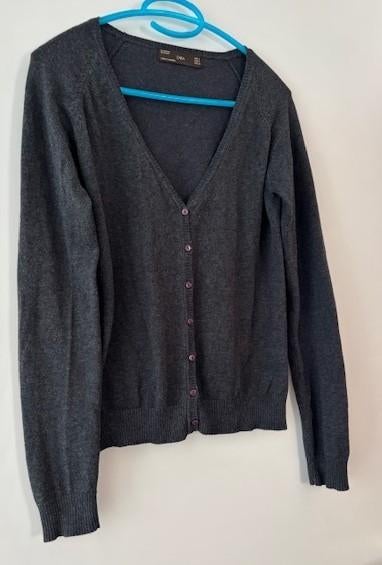 Dames vest - s - grijs - paarse knopen - Zara - nieuw, Ophalen of Verzenden, Nieuw, Maat 36 (S), Grijs