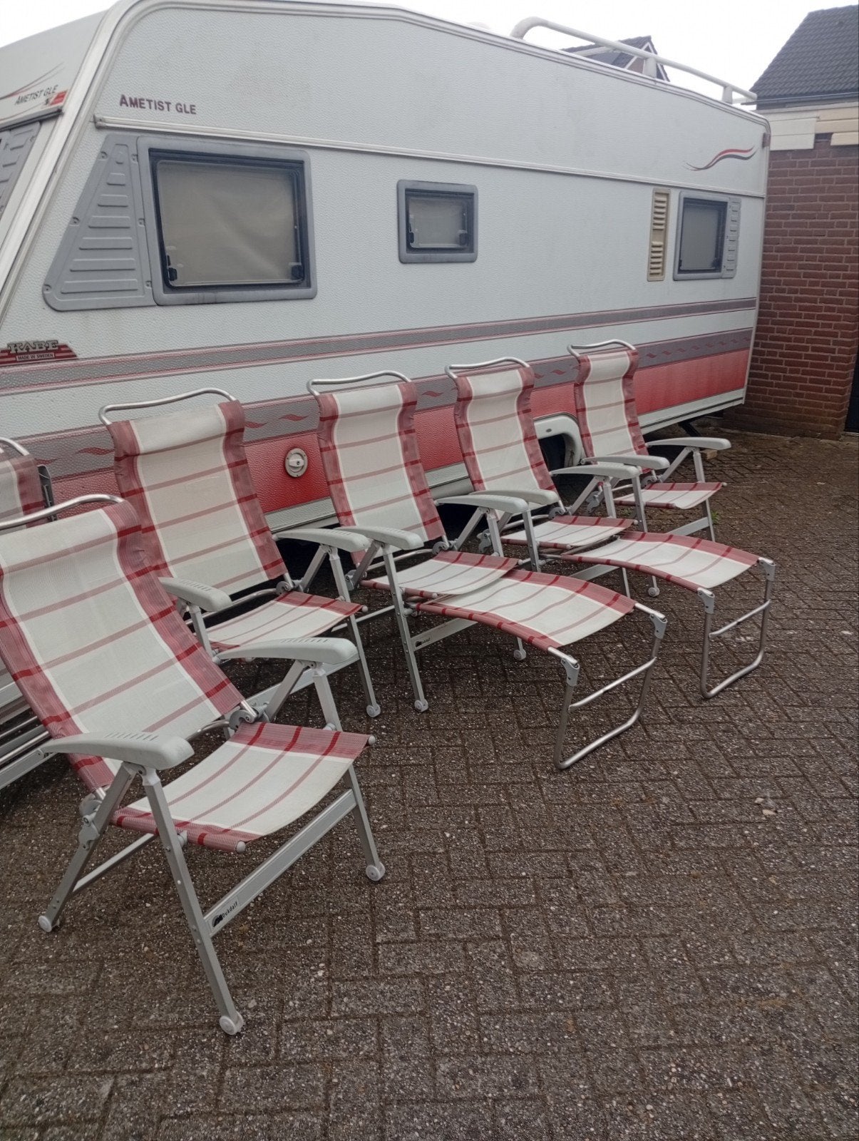 Dukdalf stoelen, Ophalen, Campingstoel