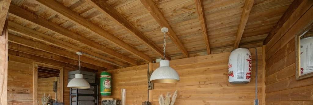 Set van 2 nette buitenlampen - perfect voor terras of schuur, Ophalen of Verzenden, Gebruikt