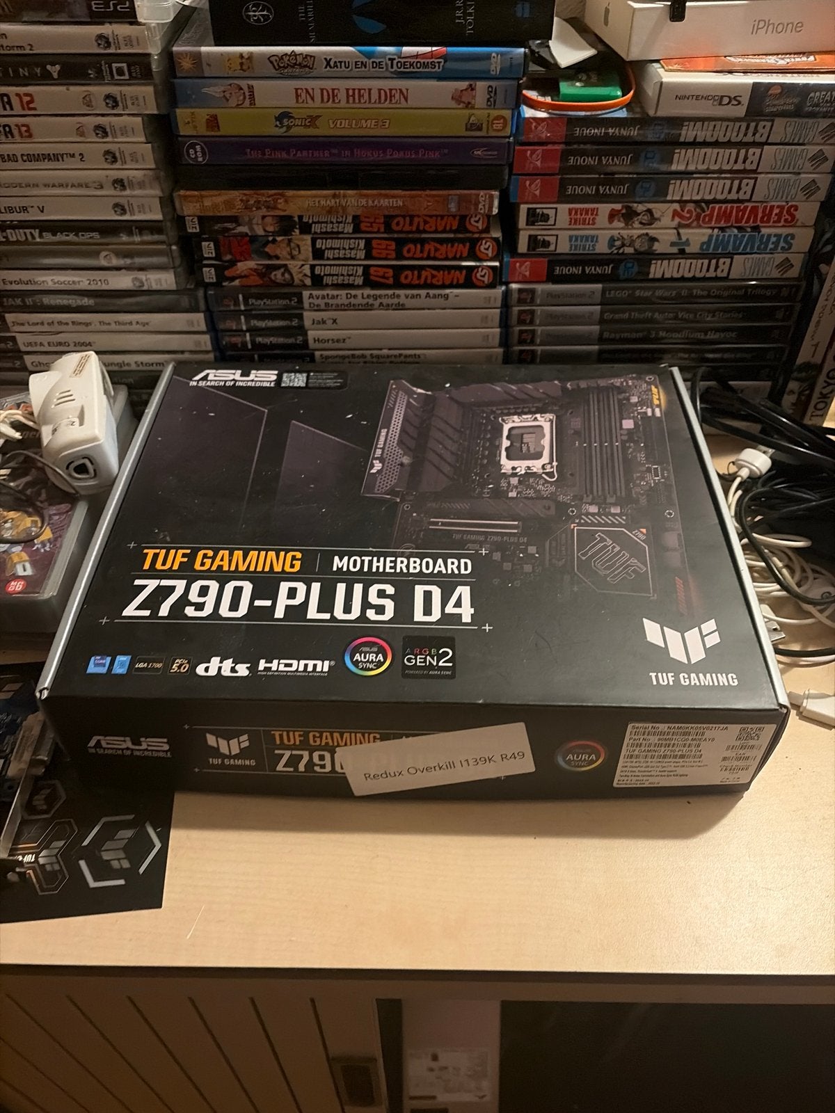 Intel i9-13900KF ASUS TUF GAMING Z790-PLUS D4 Moederbord, Ophalen of Verzenden, Zo goed als nieuw, Intel, DDR4