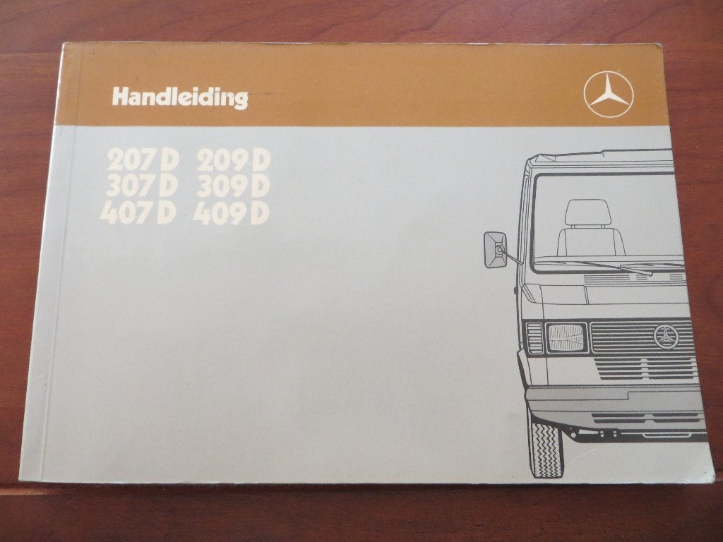 Instructieboek Mercedes 207D 209D 307D 309D 407D 409D 1986, Ophalen of Verzenden