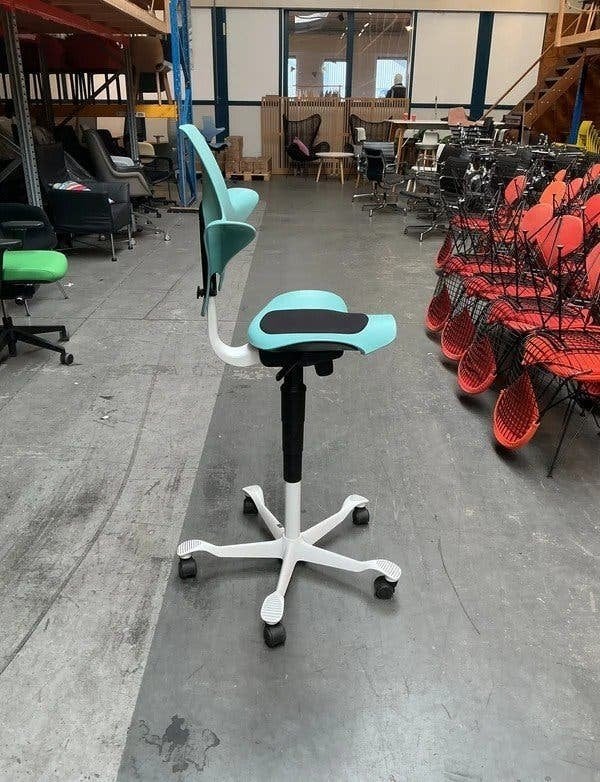HAG Capisco 8020 Puls Bureaustoelen | 57-82cm | Zeegroen, Gebruikt, -, -, Ophalen of Verzenden