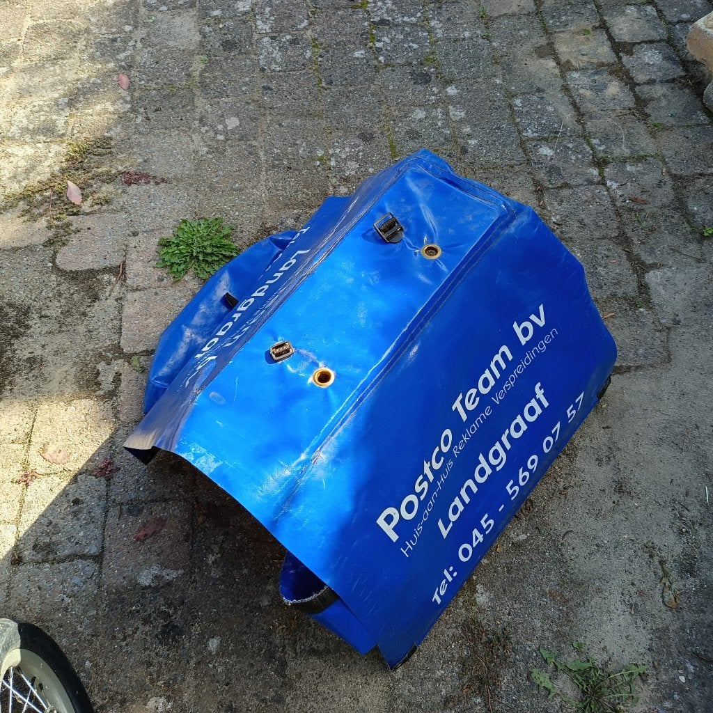 grote dubbele fietstas, Ophalen, Gebruikt