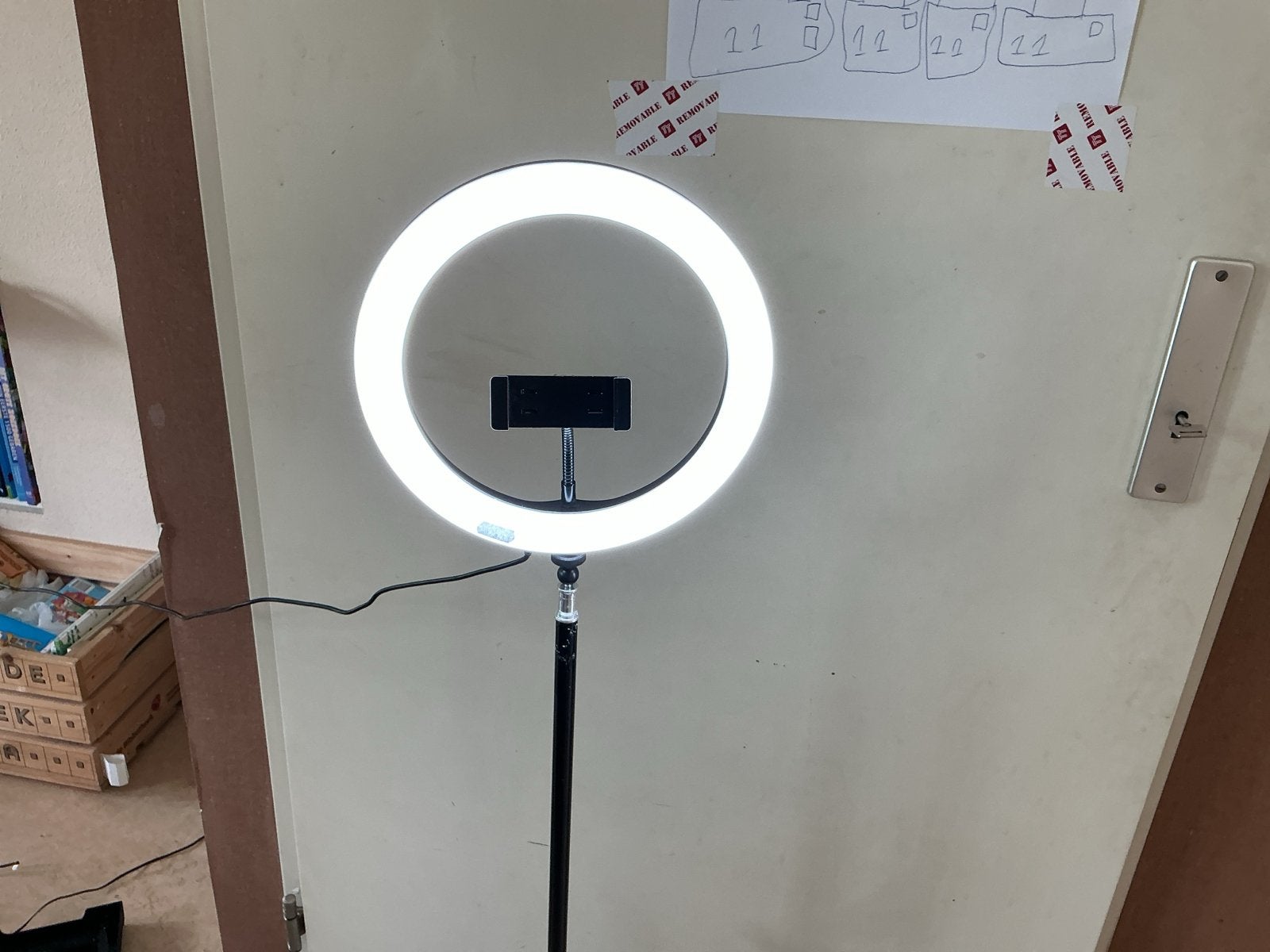 Ringlamp met statief en telefoonhouder, Dimbaar, Ophalen of Verzenden, Zo goed als nieuw, Overige merken