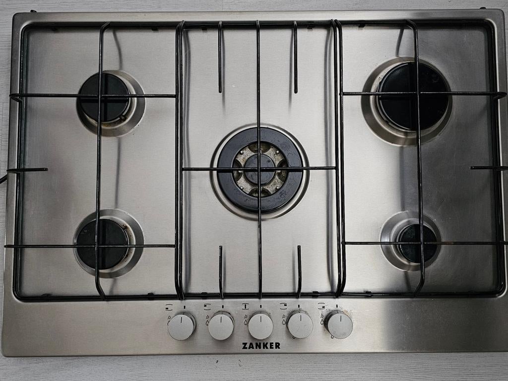 Inbouw gasfornuis Zanker, Ophalen, Gebruikt, Inbouw, Gas