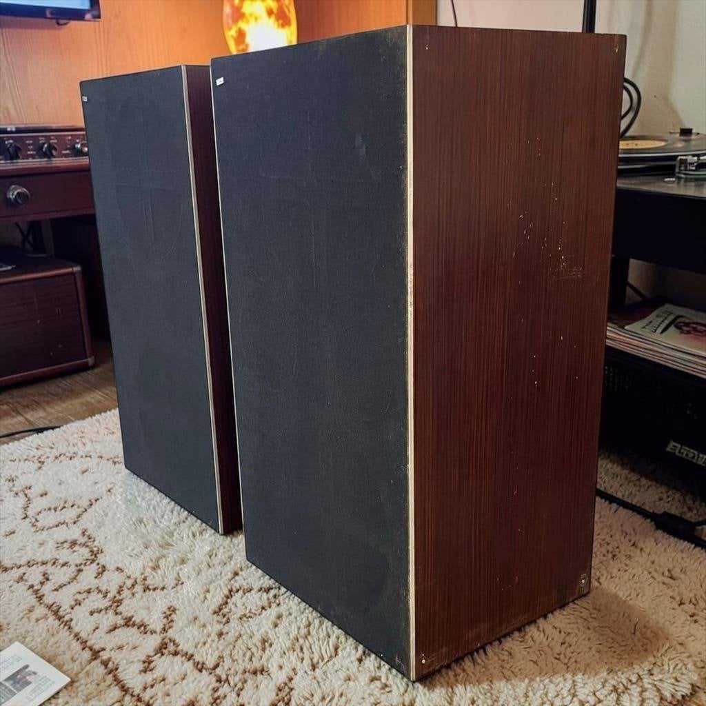 Set van 2 vintage 2 luidsprekers Bang & Olufsen BEOVOX 5700, Audio, Tv en Foto, Luidsprekers, Ophalen, Minder dan 60 watt, Front, Rear of Stereo speakers