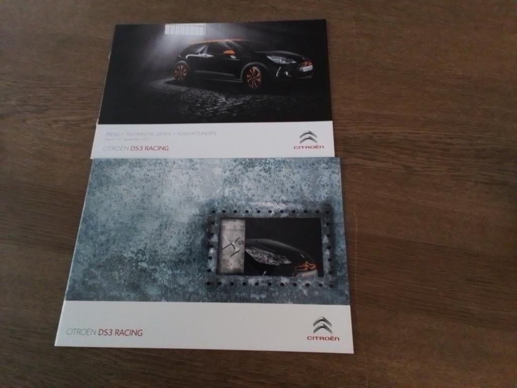 Folder Citroën DS 3 Racing, Ophalen of Verzenden, Zo goed als nieuw, Citroën
