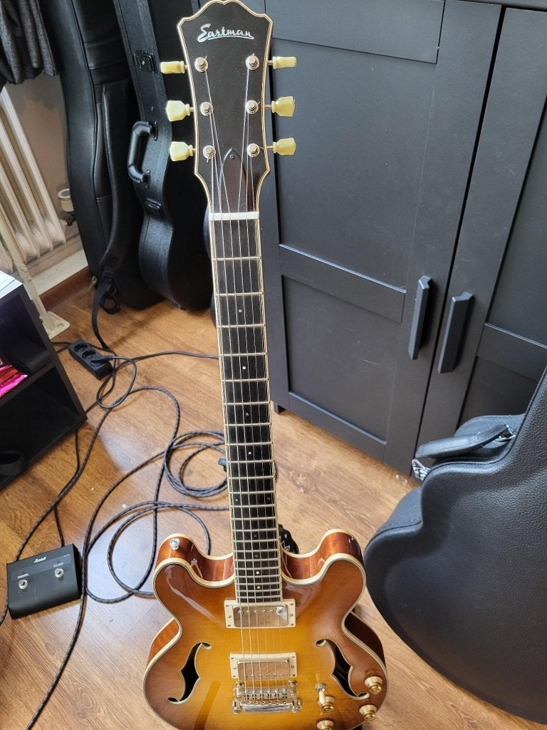 Eastman T184MX GB Goldburst, Ophalen, Nieuw, Hollow body, Overige merken