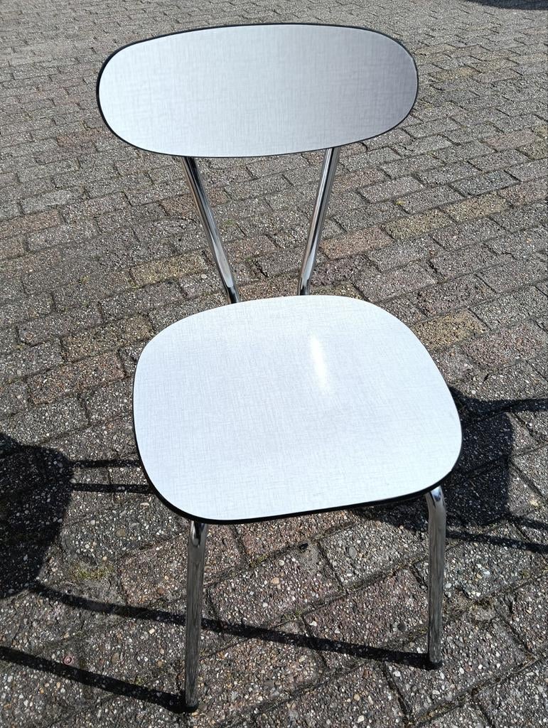 Formica stoel, Ophalen, Wit, Eén
