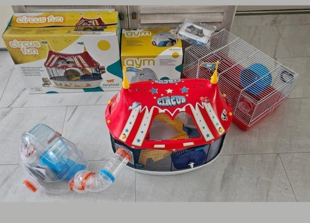 kooi (circus)hamster uitgebreid buizenset ferplast leuke set, Kooi, Minder dan 75 cm, Muis, Ophalen