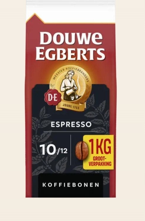 Douwe Egberts koffiebonen espresso 1 kg €9,00, Diversen, Ophalen of Verzenden