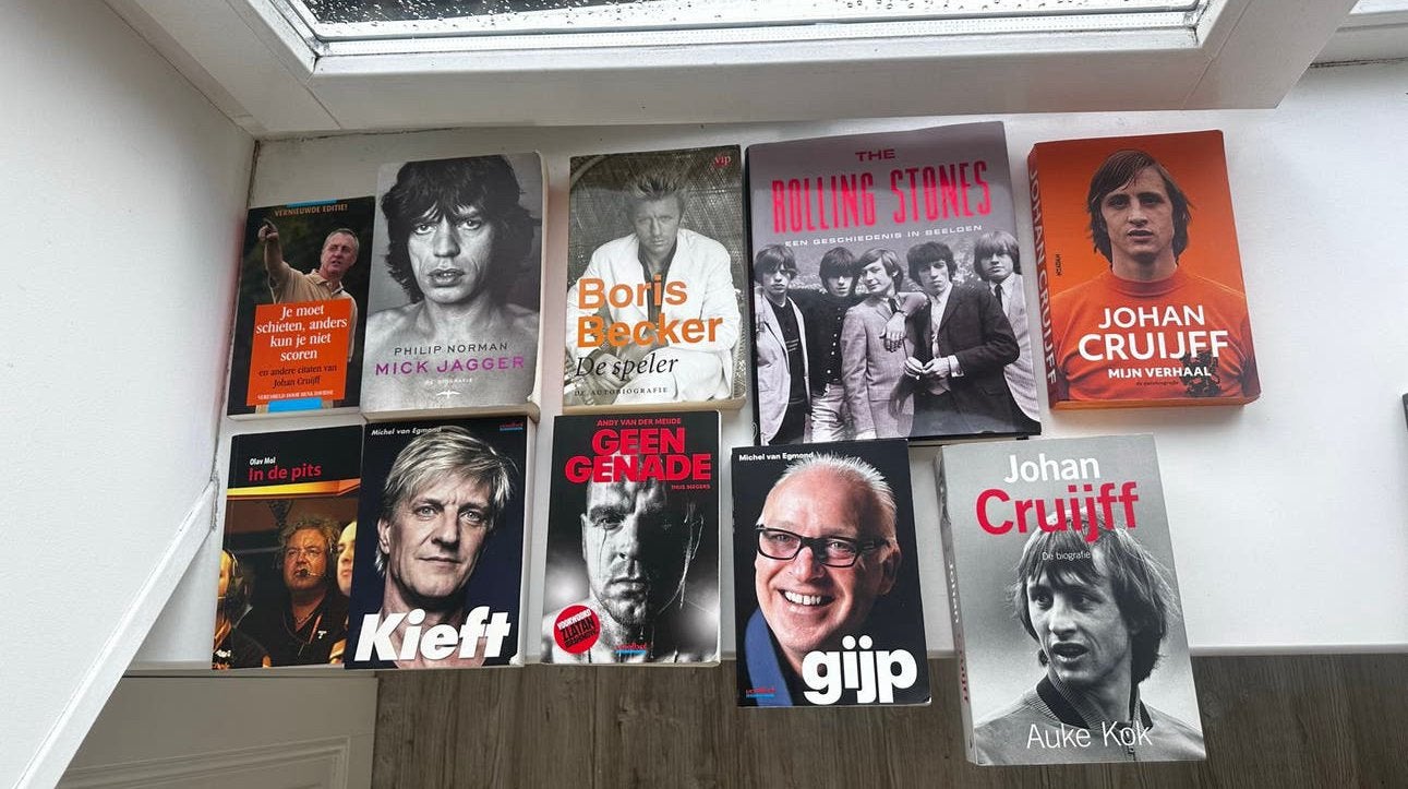 Gijp, Kieft, Cruijff, Mick Jagger stones van der meijde, Ophalen of Verzenden, Gelezen, Sport