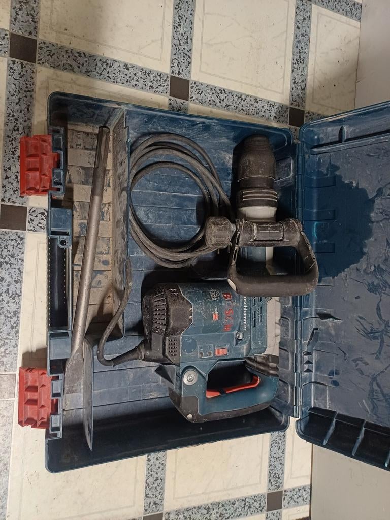Bosch GSH 5 E Breekhamer in Koffer, Ophalen of Verzenden, Gebruikt