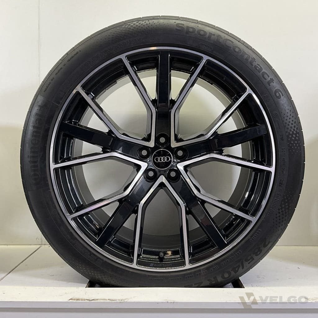 AUDI RSQ8 SQ8 Q8 SET VELGEN + ZOMERBANDEN 22 INCH, Gebruikt, Banden en Velgen, Info@velgo.nl, Ophalen of Verzenden
