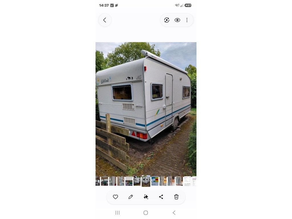 Eifelland Sunshine 425 H (1062206), Caravans en Kamperen, Overige typen, Luifel, Rondzit, Tot en met 2