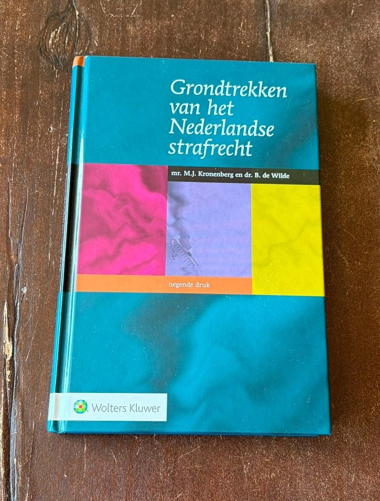 Grondtrekken van het Nederlandse Strafrecht – 9e druk, Boeken, Studieboeken en Cursussen, Ophalen of Verzenden, Alpha, Zo goed als nieuw