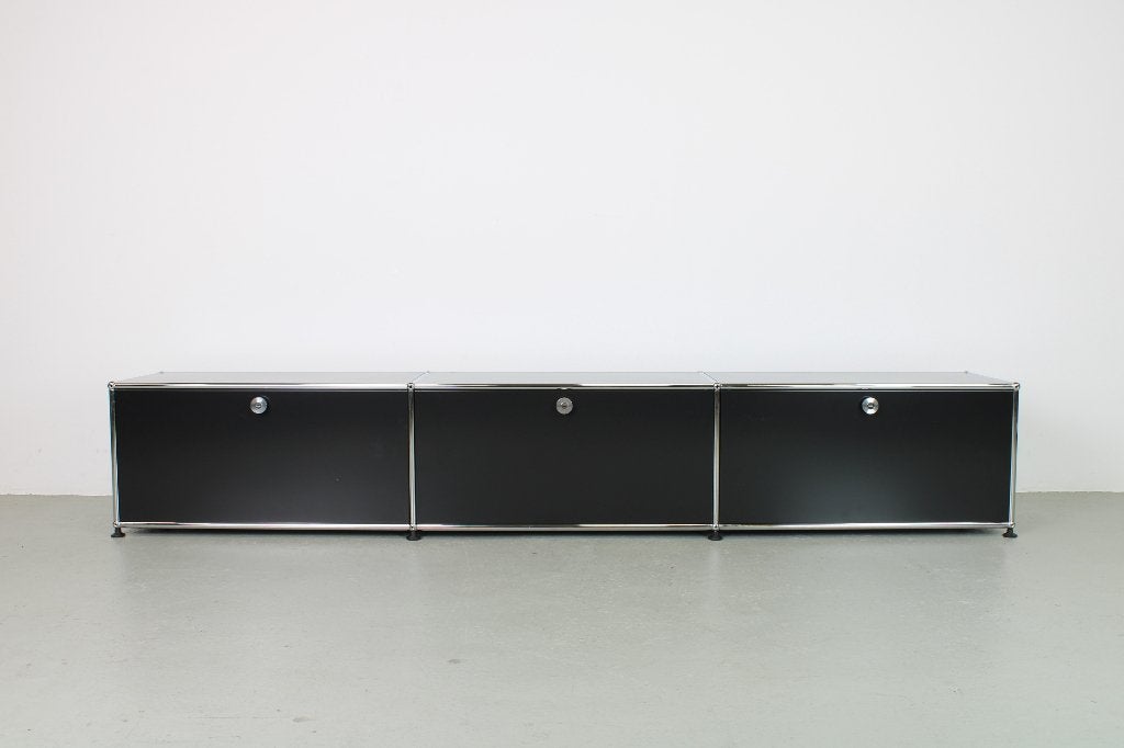 USM Haller lowboard, Graphite black, 225 cm, Ophalen, Zo goed als nieuw, 200 cm of meer, Minder dan 100 cm