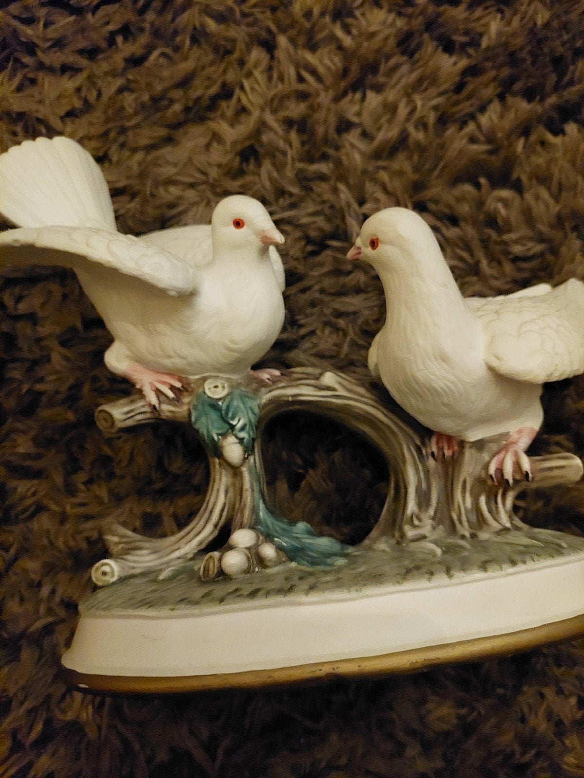 Decoratieve duivenbeeldjes op tak - Keramiek, Ophalen