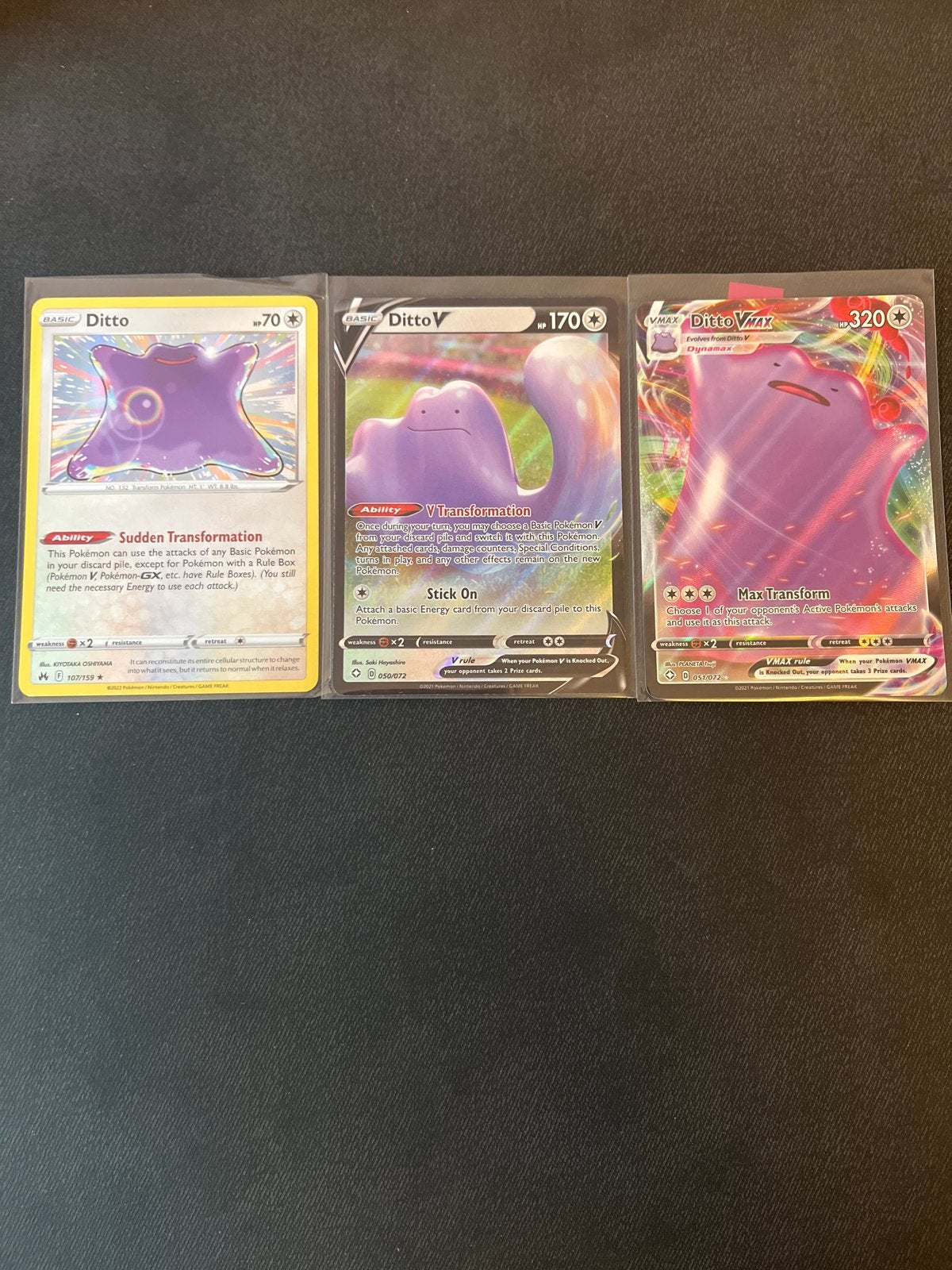 3x Ditto Pokémon kaarten, Ophalen of Verzenden, Zo goed als nieuw, Meerdere kaarten