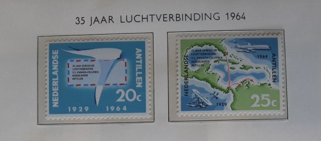 1964 Nederlandse Antillen 35 Jaar Luchtverbinding, Ophalen