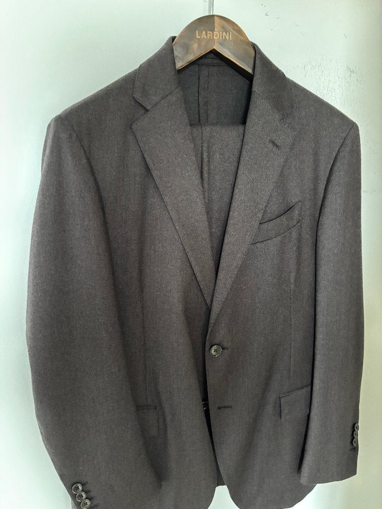 Lardini wollen kostuum bruin maat 52, Maat 52/54 (L), Bruin, Verzenden, Lardini