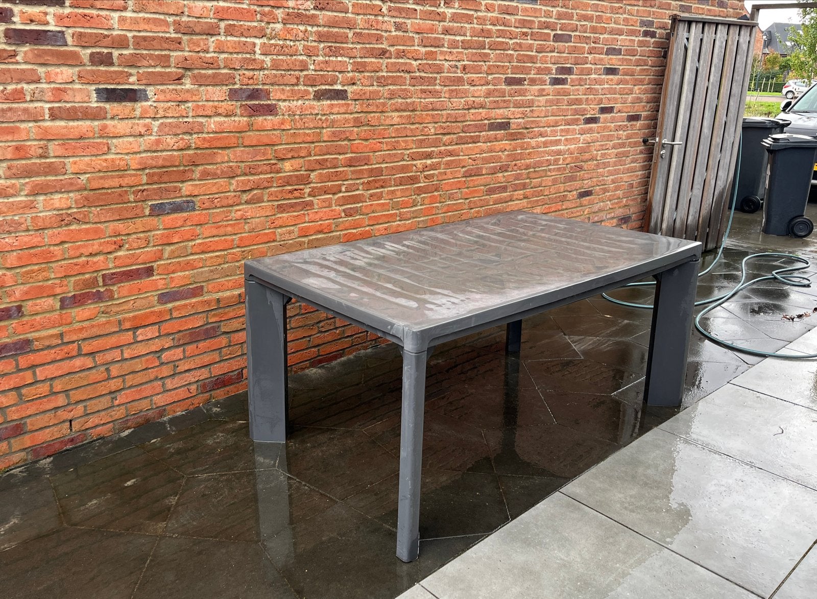 Tuintafel, Ophalen, Gebruikt, Rechthoekig, Kunststof