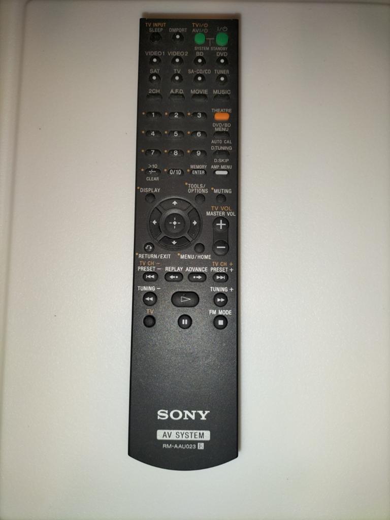 Sony AV Systeem Afstandsbediening RM-AAU023, Ophalen of Verzenden, Gebruikt, Origineel, Tv