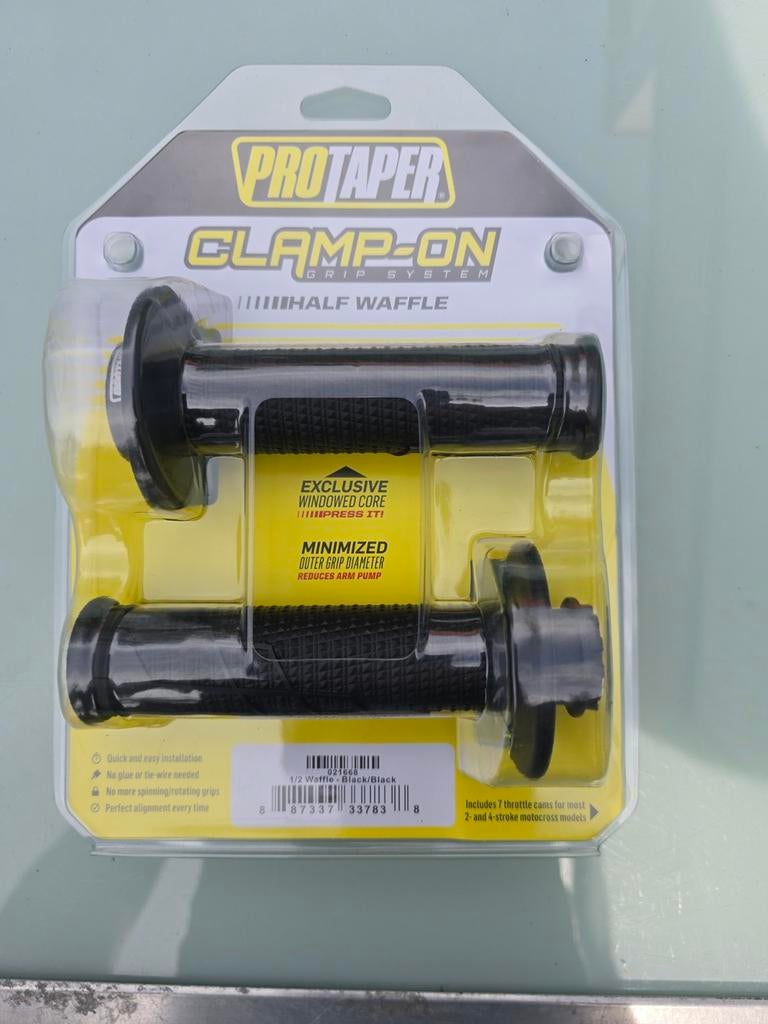 Protaper handvaten clamp -on waffle-black origineel, Ophalen of Verzenden, Nieuw