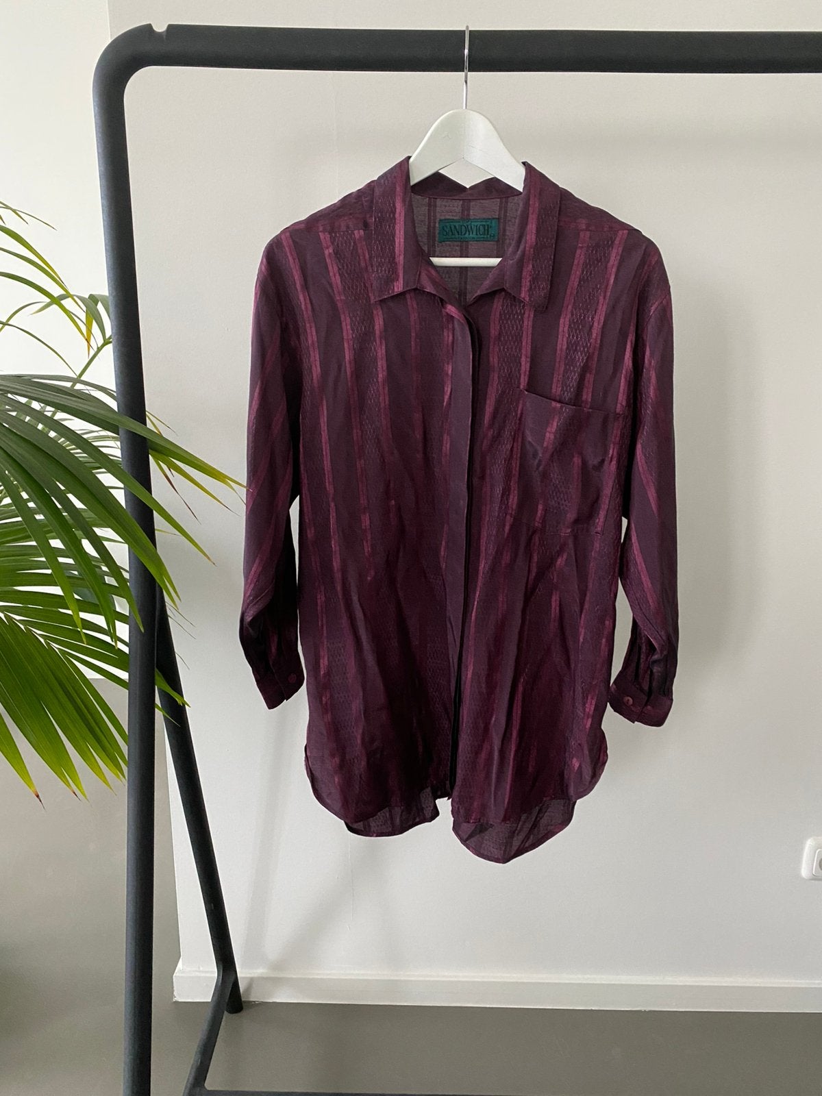 Paarse blouse van Sandwich, Kleding | Dames, Ophalen of Verzenden, Zo goed als nieuw, Maat 38/40 (M), Paars